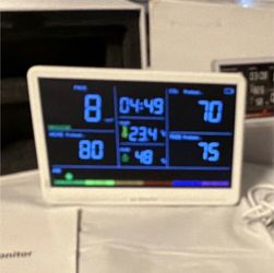 Digital Indoor Air Quality Monitor Meter w/ USB Cable, Manual & Box