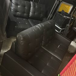 2 Sofas Sits 5 Barely Used