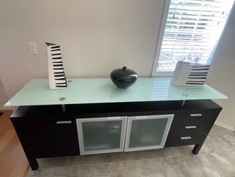 3 piece glass table set