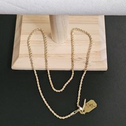 14k Gold Necklace 18 Inch