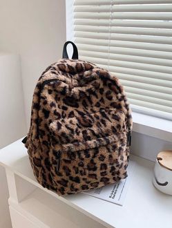 Cheetah Fur Print Shoulder Bag – Statement Streetwear Purse