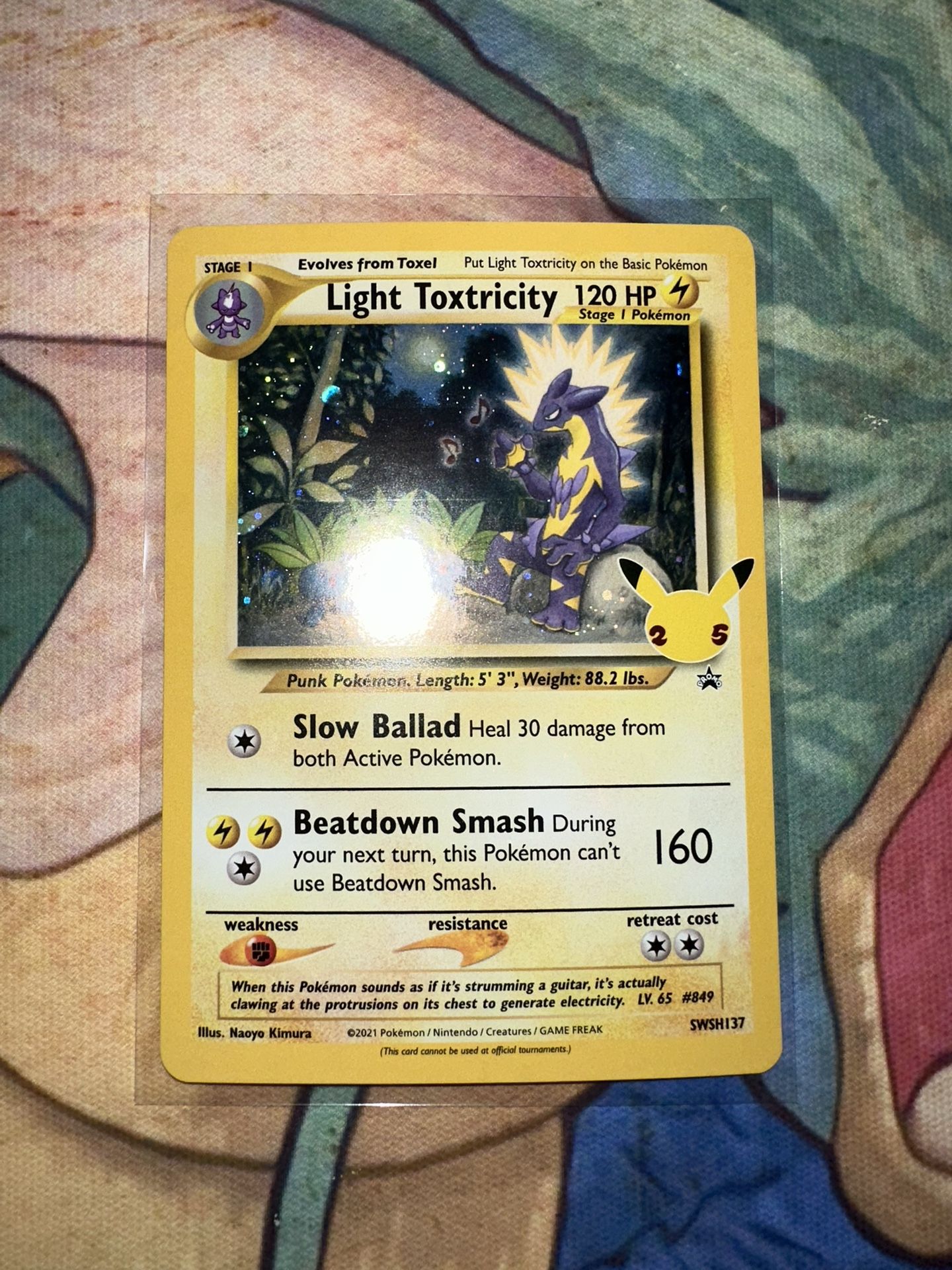 Light Toxtricity Pokemon PROMO