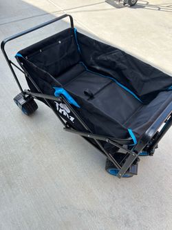 Foldable wagon black blue