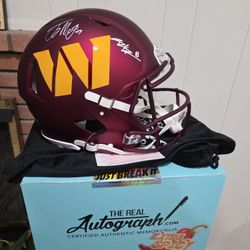 Commanders Authentic Certified Autographed Helmet 