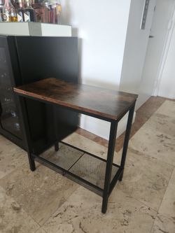 Two wooden night tables