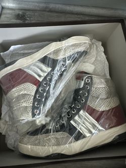 Gucci Python Leather Sneakers