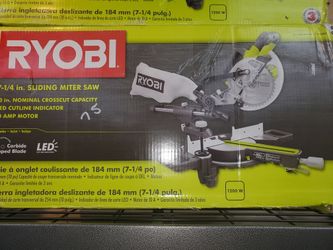 Ryobi 7-1/4 sliding miter saw 75$