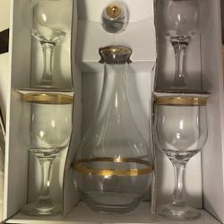 Imperial Crystal collection 5 Piece Wine Set 