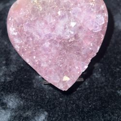 Pink Heart Crystal 