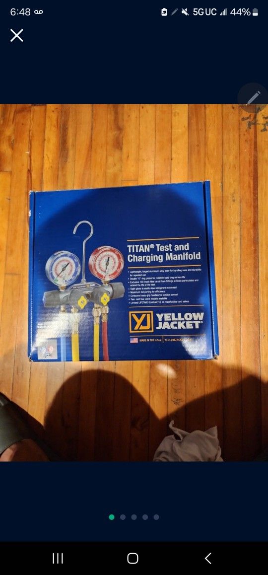 Yellow Jacket 4 Port Manifold Gauges