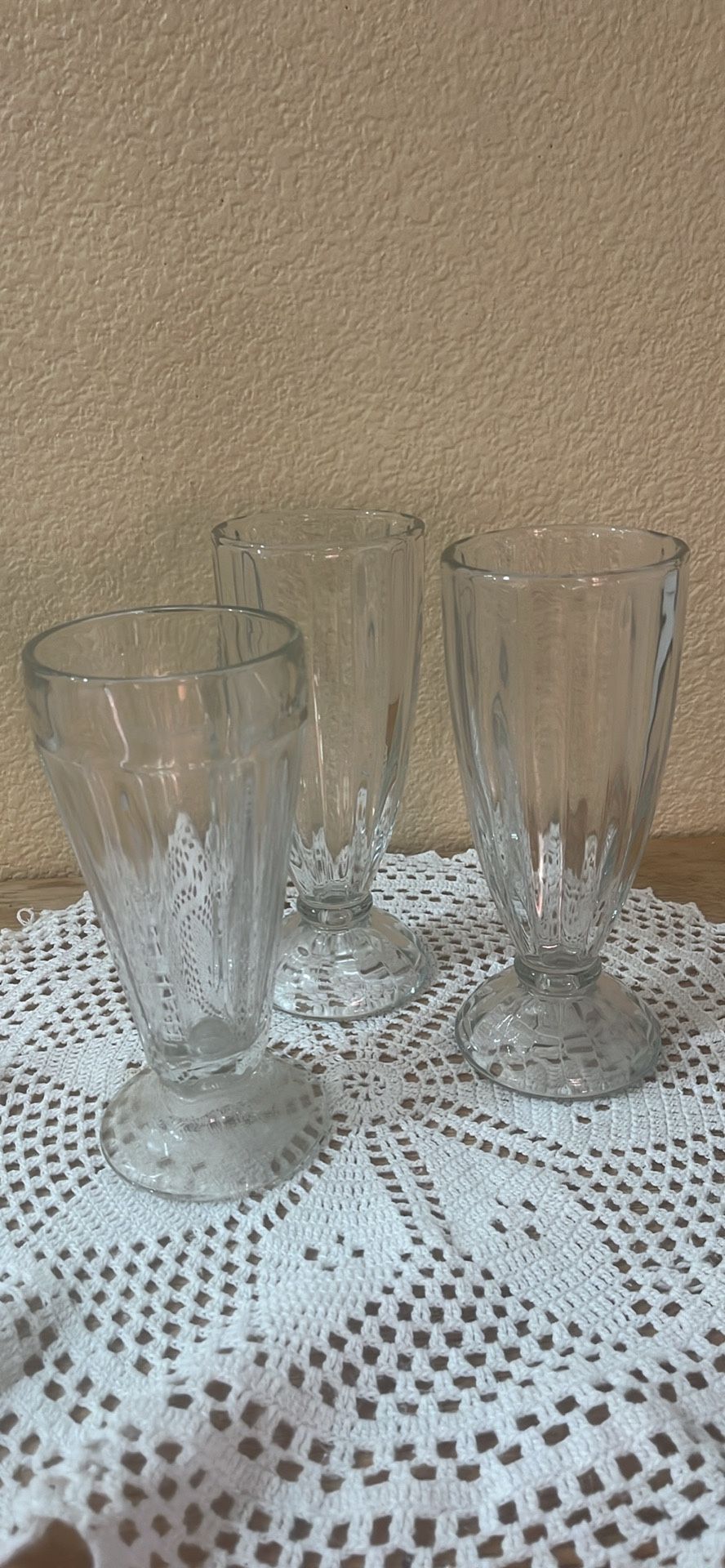Vintage Libbey 5110 Straight Soda Milkshake Tumbler Glass St Of 3