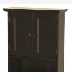 Wall  Cabinet Zenna Home 21.5'' in. W x 24'' in. H Bathroom Storage Wall Cabinet, Espresso open box item 
