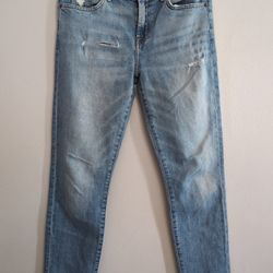 7 For All Mankind Roxanne Ankle Light Wash  Jeans 