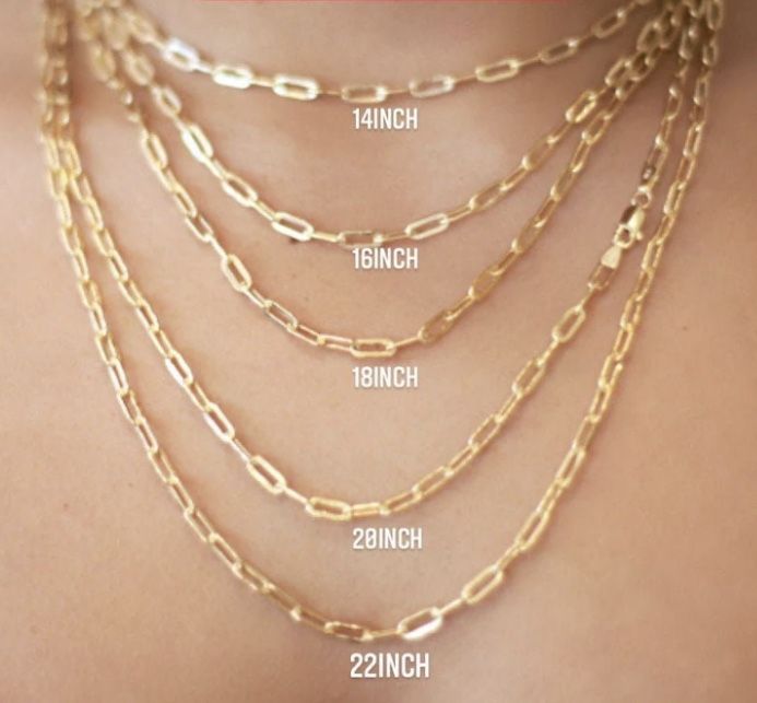 14k Gold Paperclip Necklace (Mother's Day Gift Idea)