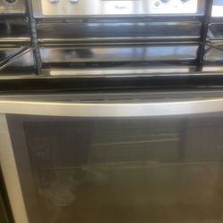 Whirlpool Glass Stove Stainless Steel 