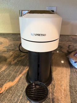 White Nespresso Vertuo coffee maker