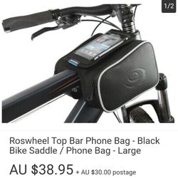 Bicycle double frame bag