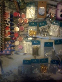 Jewelry Making Stuff& BOOKS OF STICKERS 