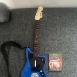 Rock Band 4 Guitar Xbox One X + Game for