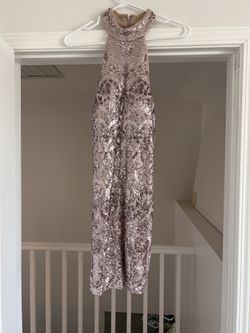 Rose Gold Sequin Dress Size 8