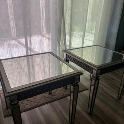 2- Mirrored End or Side Tables