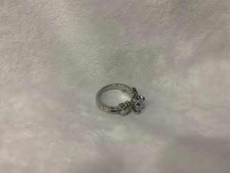 Rhodium dipped diamond ring size 8