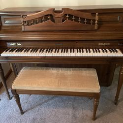 Kimball Upright Piano with bench