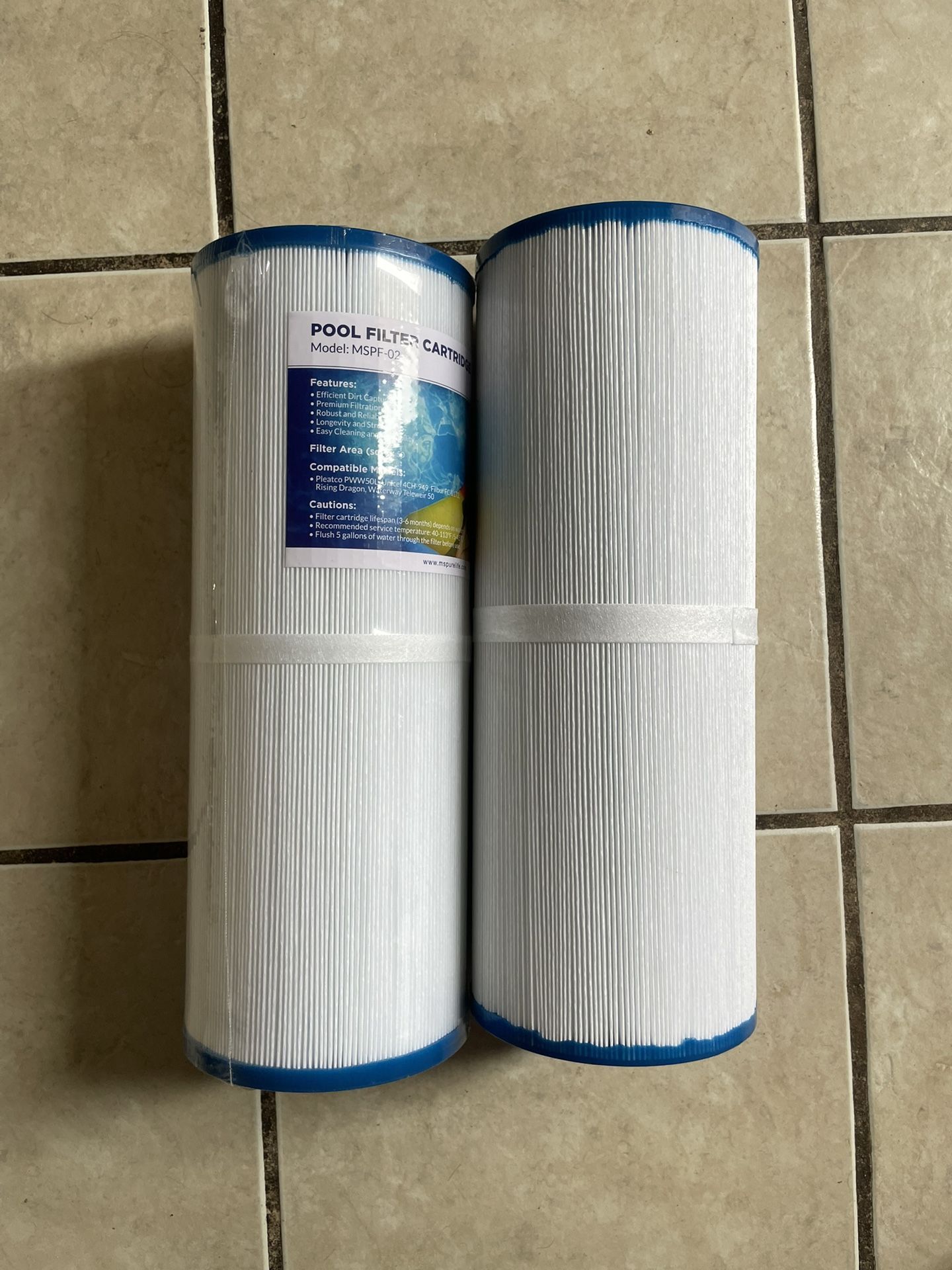 Membrane Solutions F2 Swimming Pool Filter Cartridge Replacement for Pleatco
