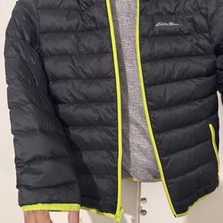 Boys Eddie Bauer Reversible Jacket Black Sz 8