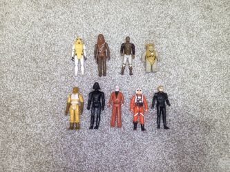 Star Wars Original 70s and 80s Action Figures Lot of 9 See Pics