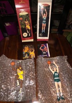 Magic Johnson and Larry Bird Hallmark collectors series Christmas ornaments $20