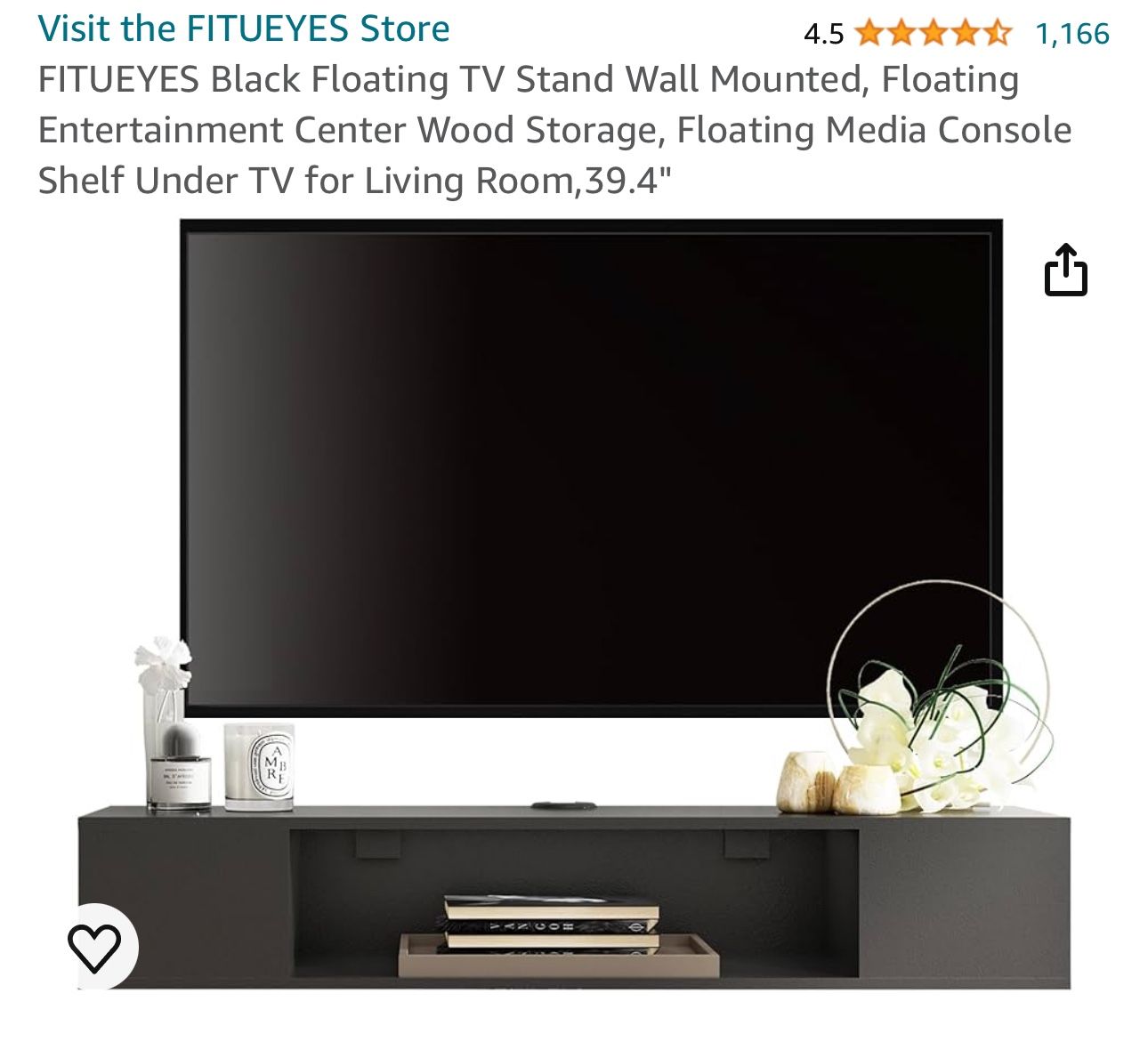  Floating TV Stand Wall Mounted