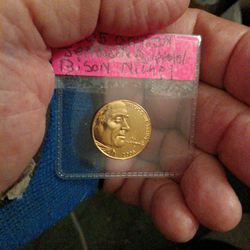 Very Rare 2005 Golden  Jefferson Buffalo/Bison Nickel