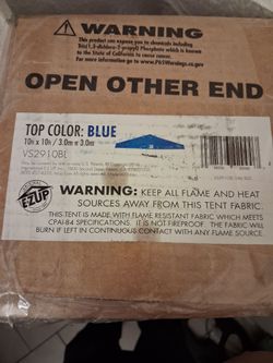 E-Z UP Blue Cover Tent For Sale