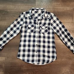 Long/Roll Up Sleeve Cotton Plaid Shirts, Zeagoo, size S, good condition