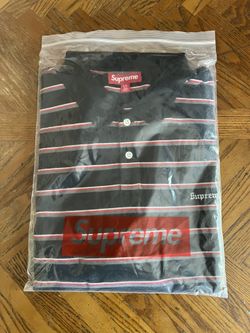 Supreme Stripe Polo Black Size XXL