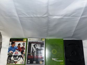 Lot of 4 Original Xbox Games – Max Payne TESTED + Halo, FIFA 2005 & More
