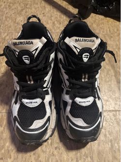 White n Black Balenciaga Runners