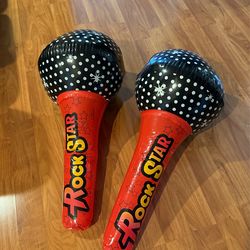 Giant Blow Up Microphones