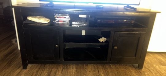 Living Spaces Wood TV Cabinet
