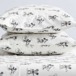 Pottery Barn Mickey Pillowcase Set -King Size Pillows