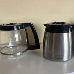 Cuisinart 12 Cups Thermal Crafe  No Chips No Broken /glass Kettle $10.00 each one or $15.00both