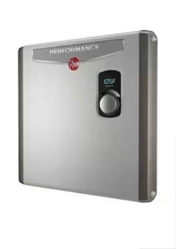 Rheem RETEX-24 Tankless Electric Water Heater, Gray