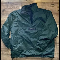 Vintage Old Navy Pullover Jacket Reversible Winter Sport Men Windbreak XL  Green