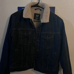 Gap Denim Kids Fleece Lined Denim Jacket 