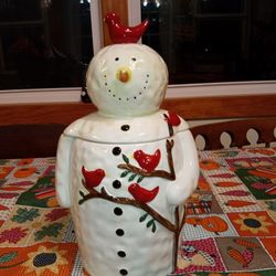 Snowman Cookie Jar 