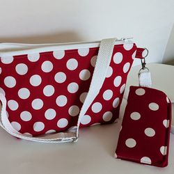 Handmade Cotton Fabric Purse With Matching Cushion Sunglass Case 