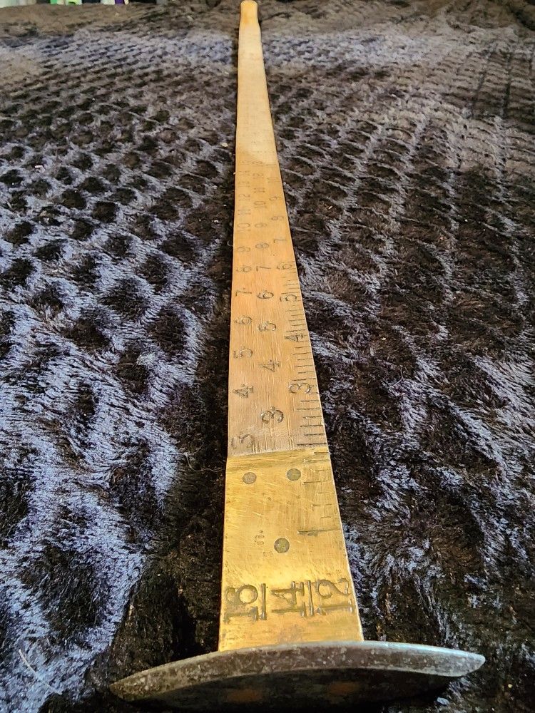 Antique And Rare Product From The Lufkin Rule Company, Saginaw, MI Original Patented Board Foot Measuring Stick