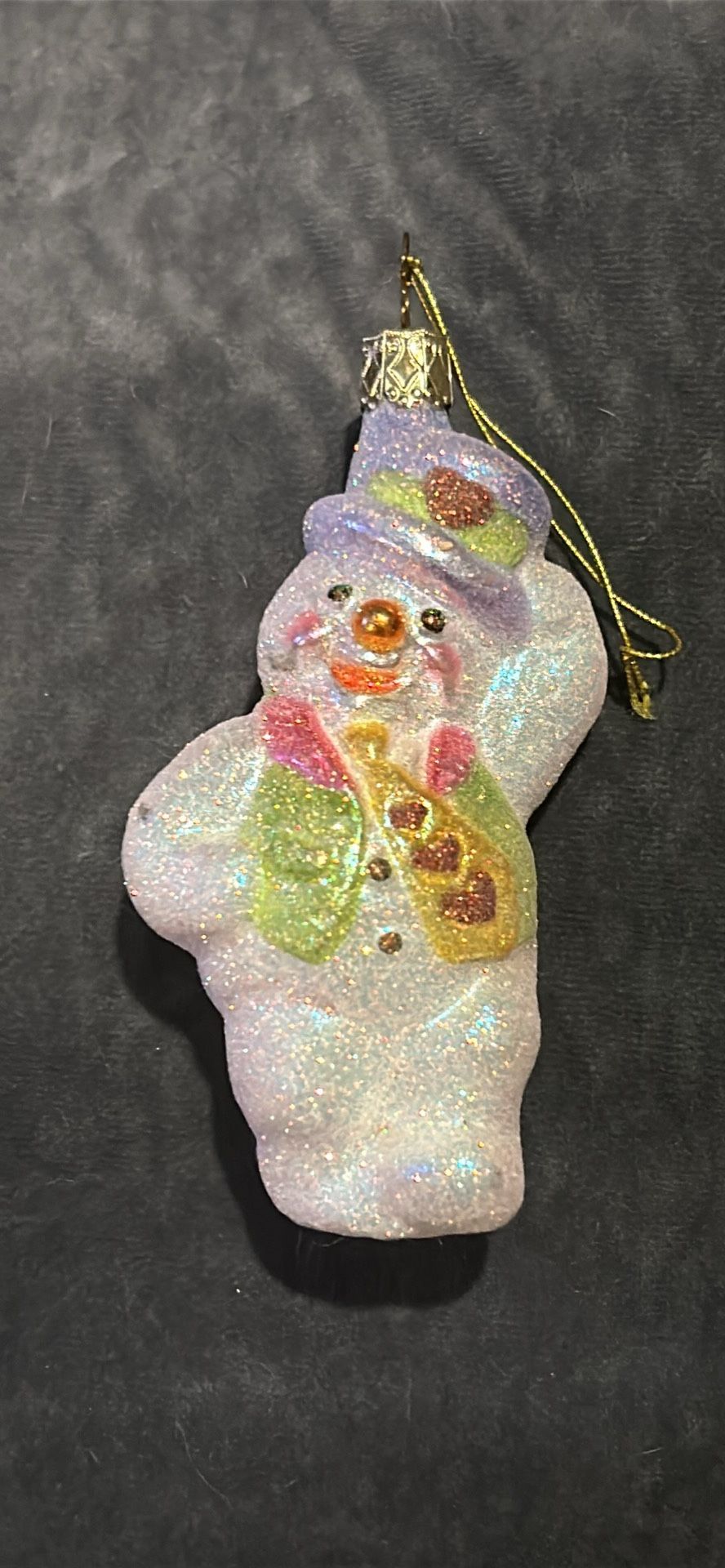 Vintage mercury glass Frosty the Snowman collectible