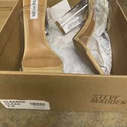 Steve Madden Clear Heels